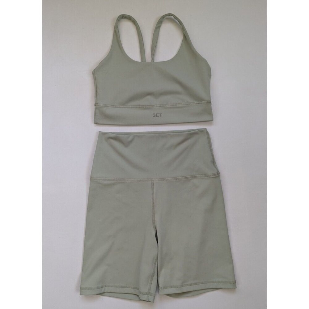 SET Active Sage Green Athletic Shorts